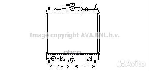 DNA2247 Радиатор nissan note 06/micra 1.0-1.6