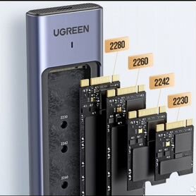 Внешний корпус ugreen для SSD M.2 NVMe