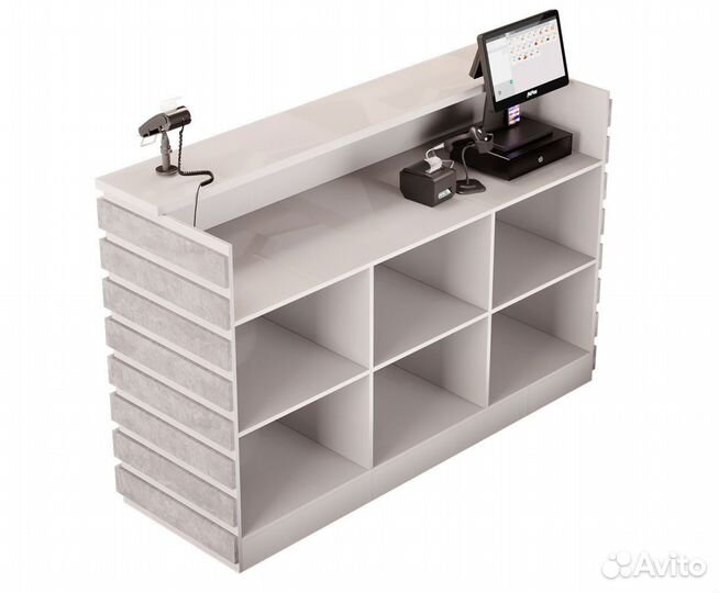 Барная стойка для кафе, кофеен Лайн Цемент