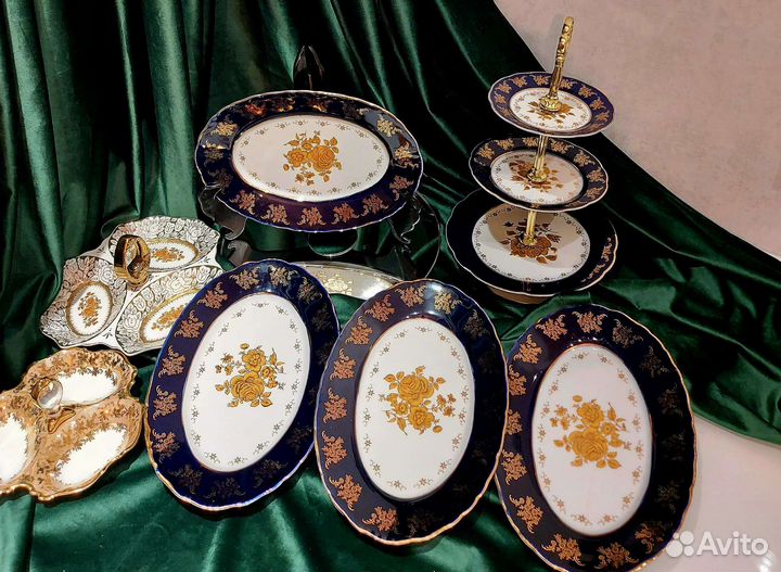 Блюда и фруктовница-горка