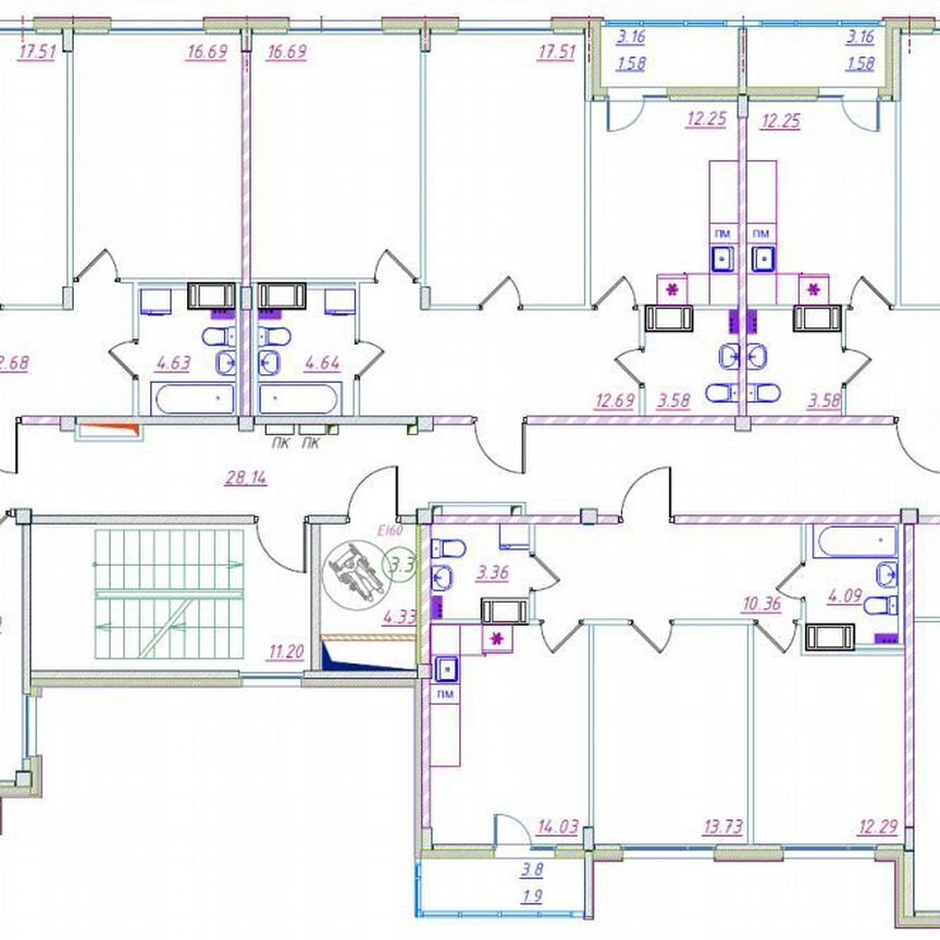 3-к. квартира, 106,2 м², 2/12 эт.