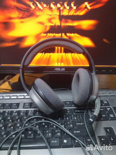 Игровые проводные наушники philips