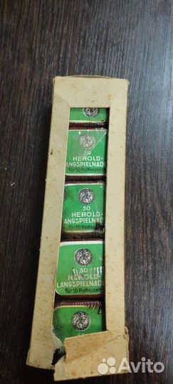 Иглы для патефона грамафона Германия Herold