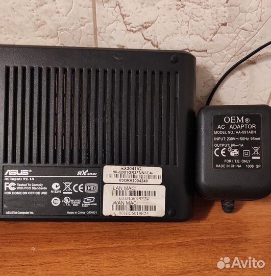 Роутор asus RX 3041/G