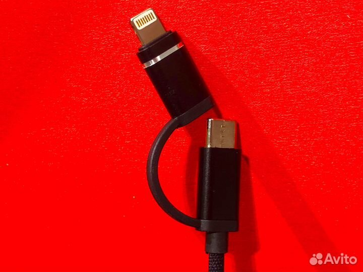 Кабель OTG Lightning + Type-C