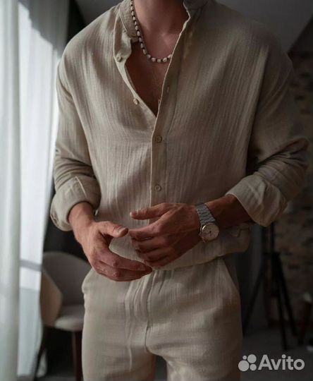 Мужской спортивный костюм хлопок муслин