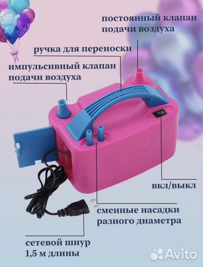 Насос для воздушных шаров