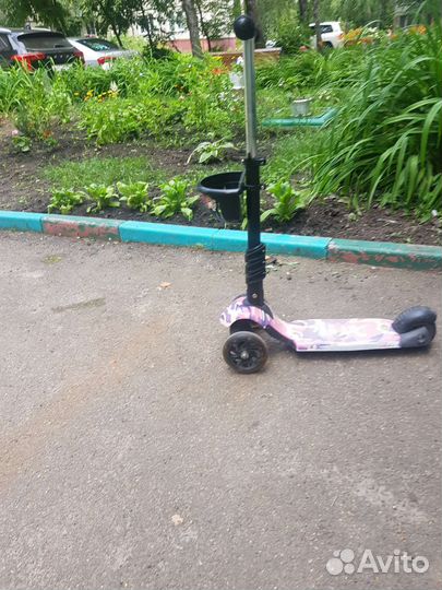 Самокат детский трехколесный с сиденьем бу