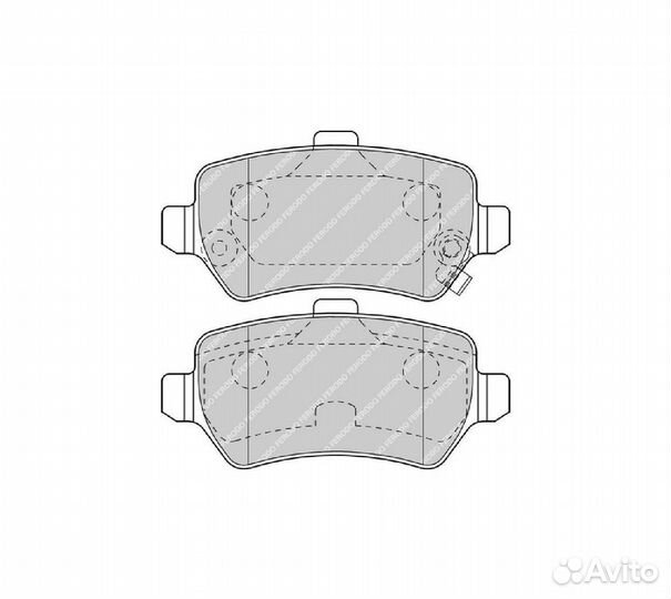 Колодки тормозные opel astra G/H/zafira