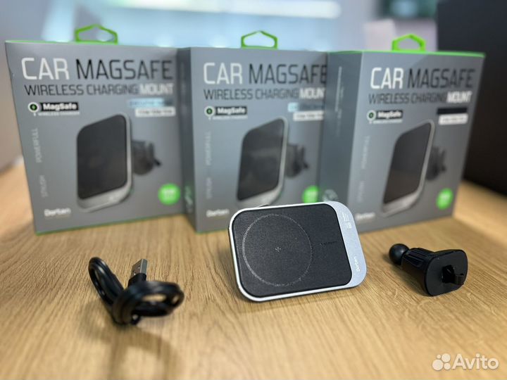 Автомобильная зарядка держатель MagSafe 15W