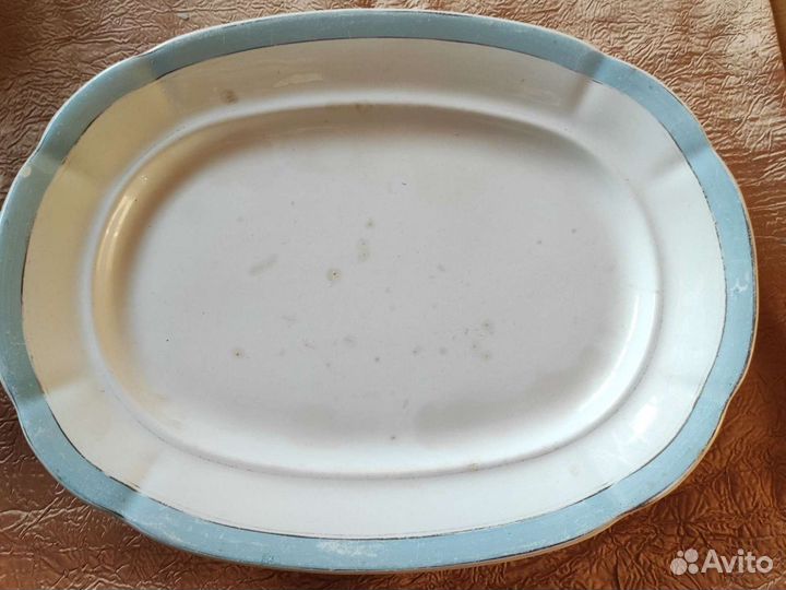 Блюдо (фарфор 19век) мс Кузнецова