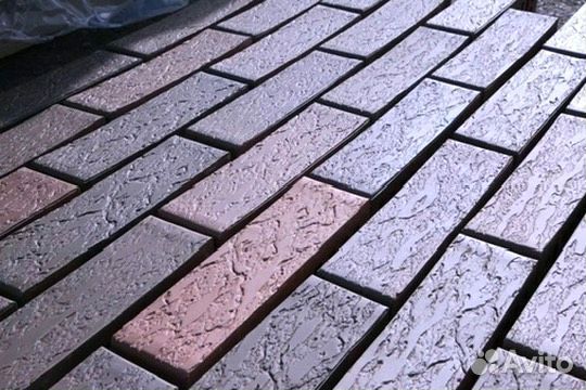 Кирпич лицевой керамический старый дуб графит вкз