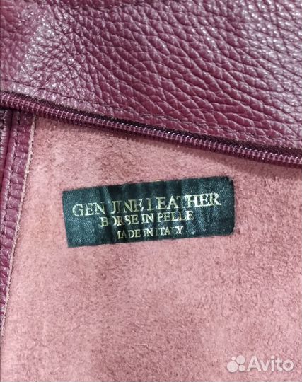 Сумка мешок натуральная кожа Италия