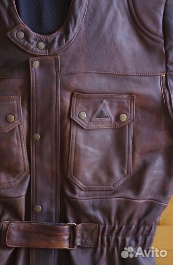 Мотокуртка немецкая Krawehl бычья кожа, р. 52-54