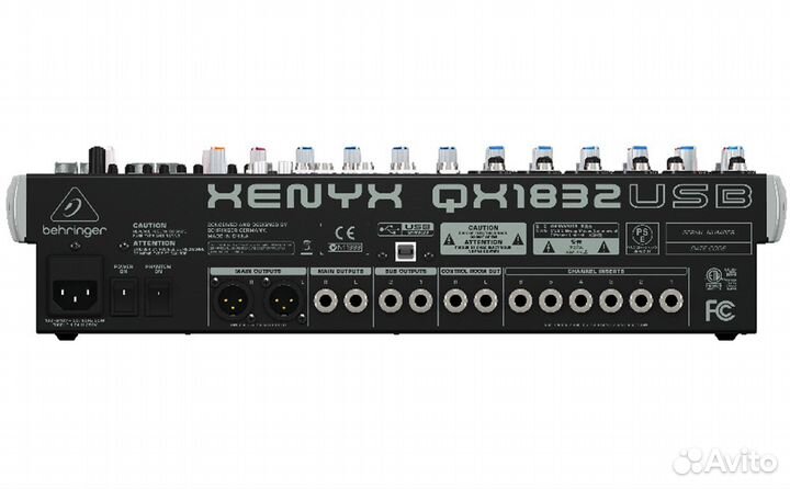 Behringer QX1832USB Микшер FX 6микр 4 стерео канал