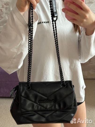 Сумка кожанная женская с цепью