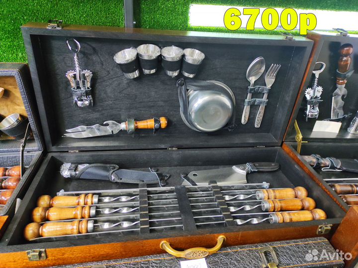 Шампура в кейсе в чемодане