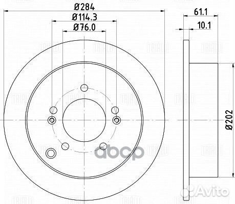 Диск торм. для а/м Kia Sportage III (10) /Hyundai