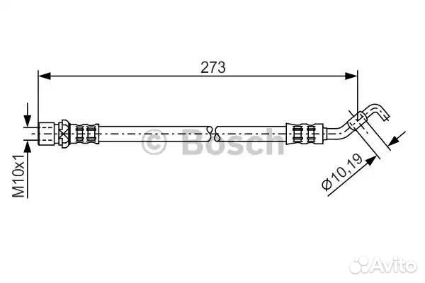 Шланг тормозной задний