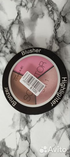 Бронзер,румяна, хайлайтер, палетка