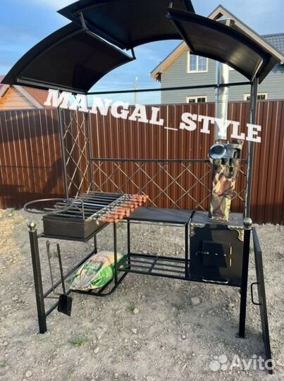 Мангал с крышей