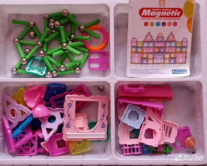 Магнитный конструктор 120 деталей