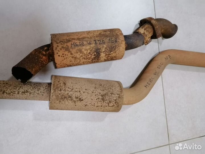 Глушитель пламягаситель Mercedes S W220 3.2 левый