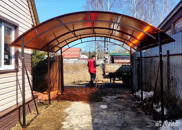 Навеc практичный 3,6 х 4. Беседка