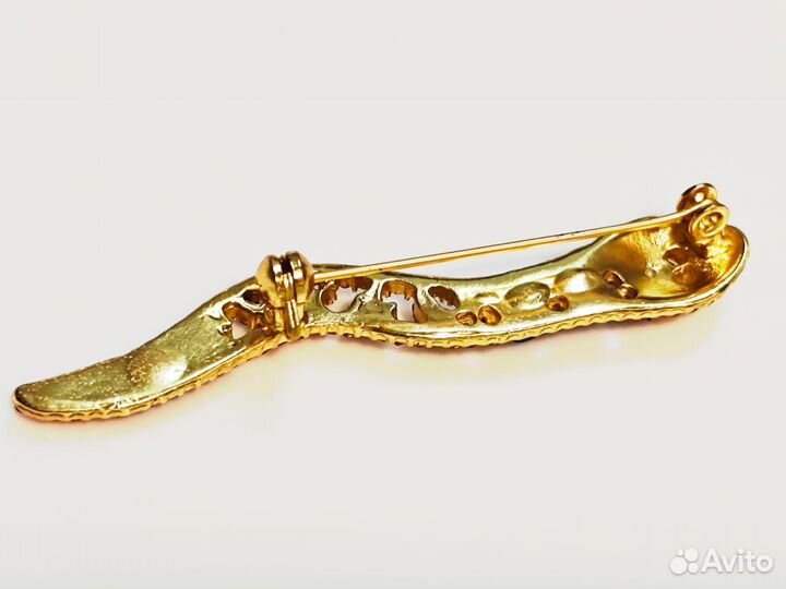 Брошь Змейка Люся