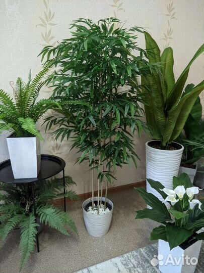 Искусственные деревья, цветы, растения