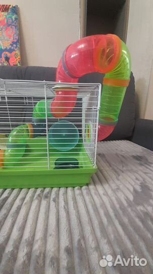 Клетка для хомяка с туннелем