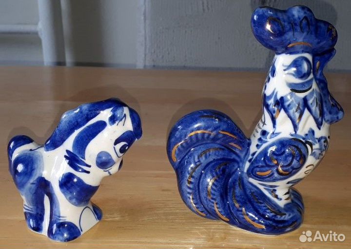 Статуэтки керамические гжель