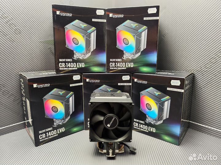 Кулер для процессора jonsbo CR-1400 EVO Black 180w