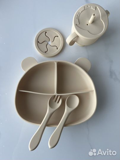 Секционная тарелка детская на присоске