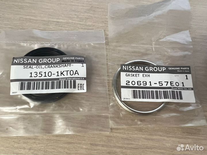 Nissan13510-1KT0A5.0 Сальник, Кольц20691-57E015.0