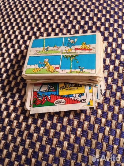 Вкладыши от жвачек 90 х