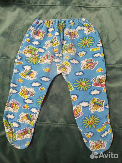 Ползунки тёплые. Набором 4 шт