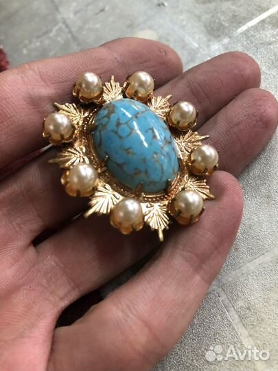 Брошь винтаж чехия