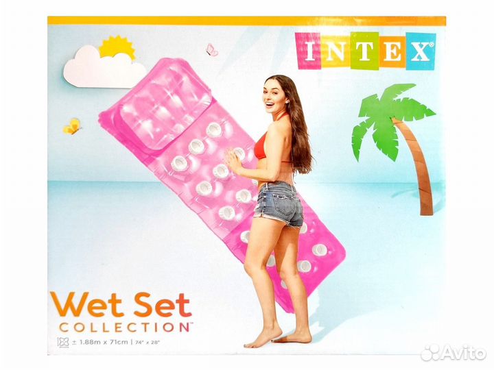 Пляжный матрас Intex «Мода» 188х71см 58890