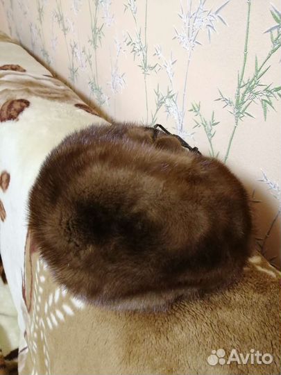 Норковый берет мягкий