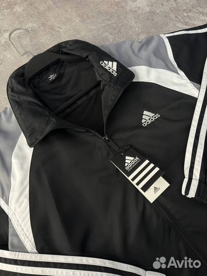 Спортивный костюм Adidas ретро с воротником мужско