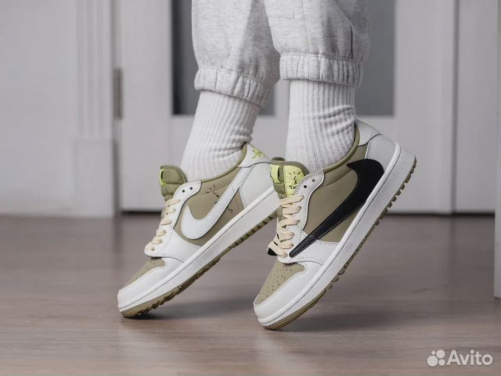 Travis Scott x Air Jordan 1 Low OG Medium Olive