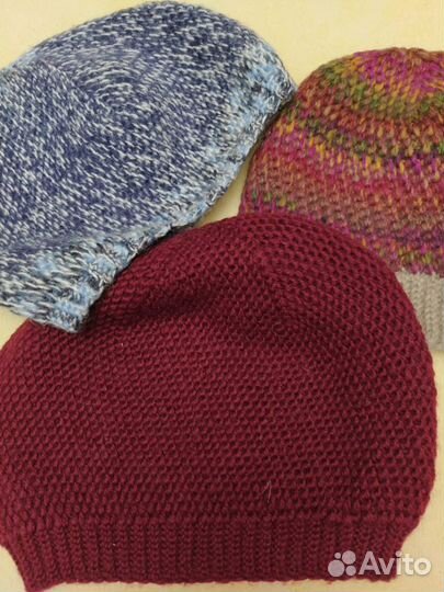 Шапки ручной вязки