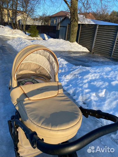 Коляска 2 в 1 эко кожа