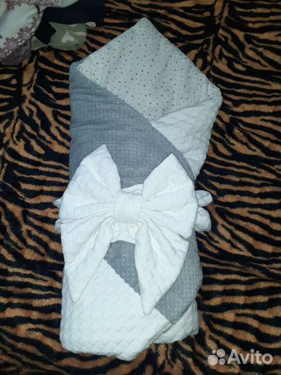 Зимний конверт на выписку