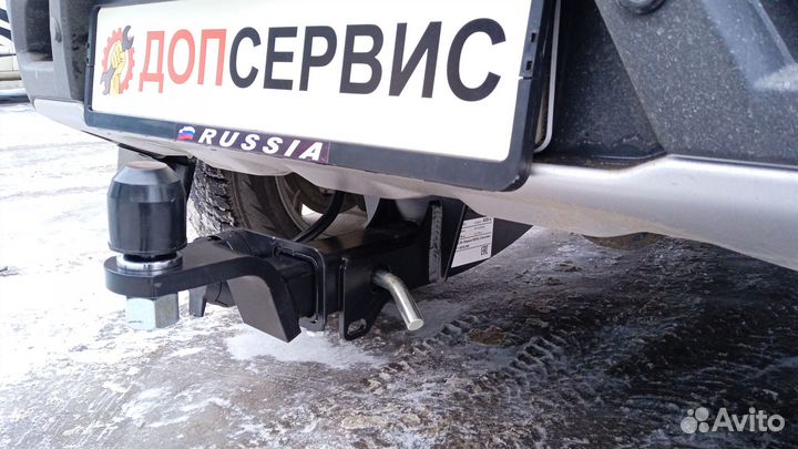 Фаркоп на Niva Travel / Chevrolet Niva под квадрат