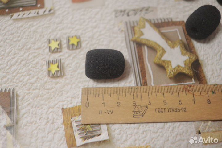 Поролон на микрофон петличный