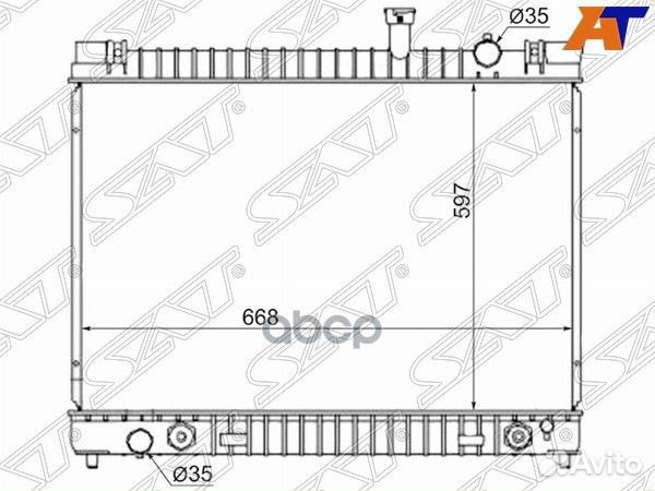 Радиатор Infiniti QX56 04-10 / Nissan Armada 03