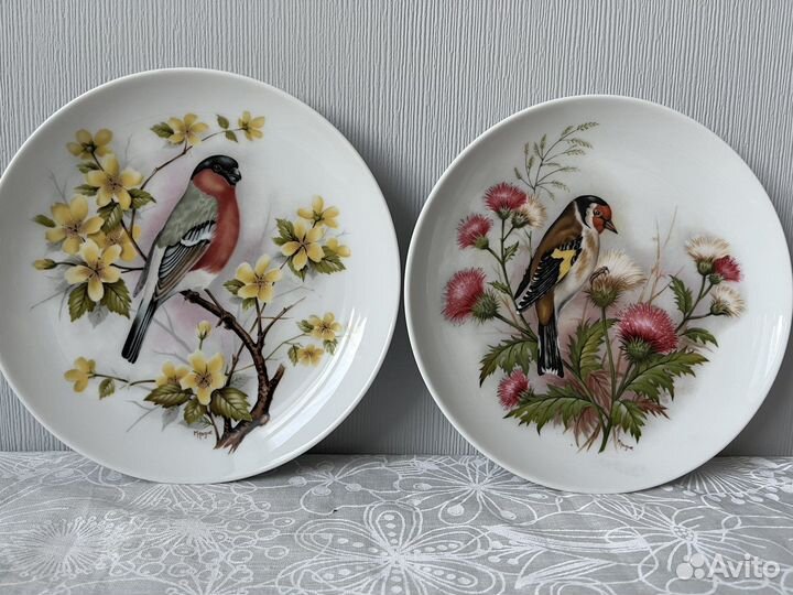 Декоративная антикварная тарелка из Германии