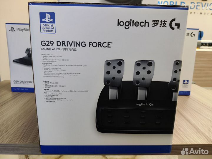 Новый игровой руль Logitech G29 (PS/PC). Гарантия